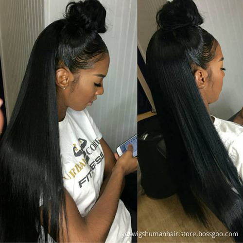 Mink Brazilian Cuticle Aligned  Pre Plucked Human Hair Full Hd 360 Lace Front Wig Transparent Lace Frontal Wigs For Black Women